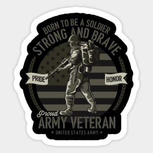 Born To Be A Soldier Sticker